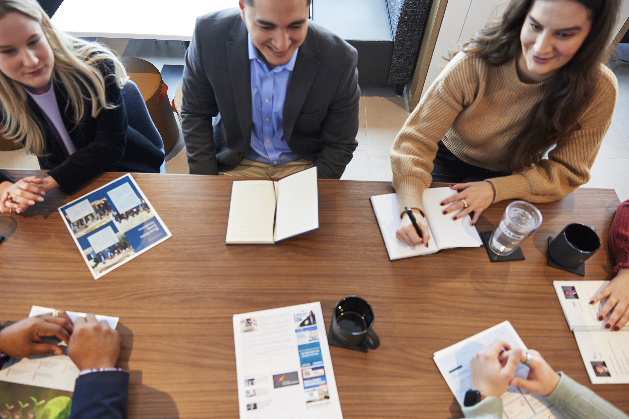 Team members in meeting